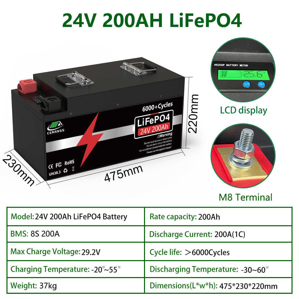 24V 200AH 5120WH