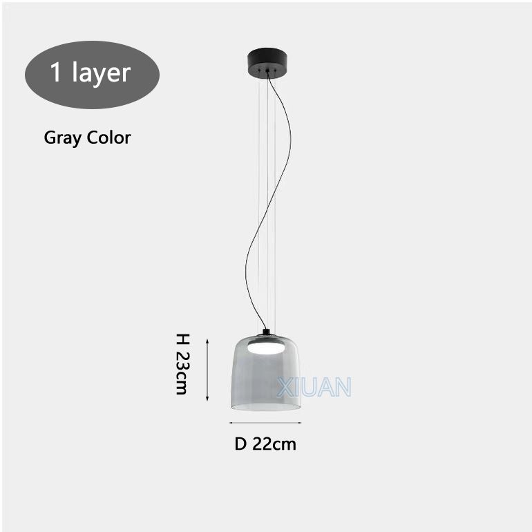 Grey D22CM ciepłe światło