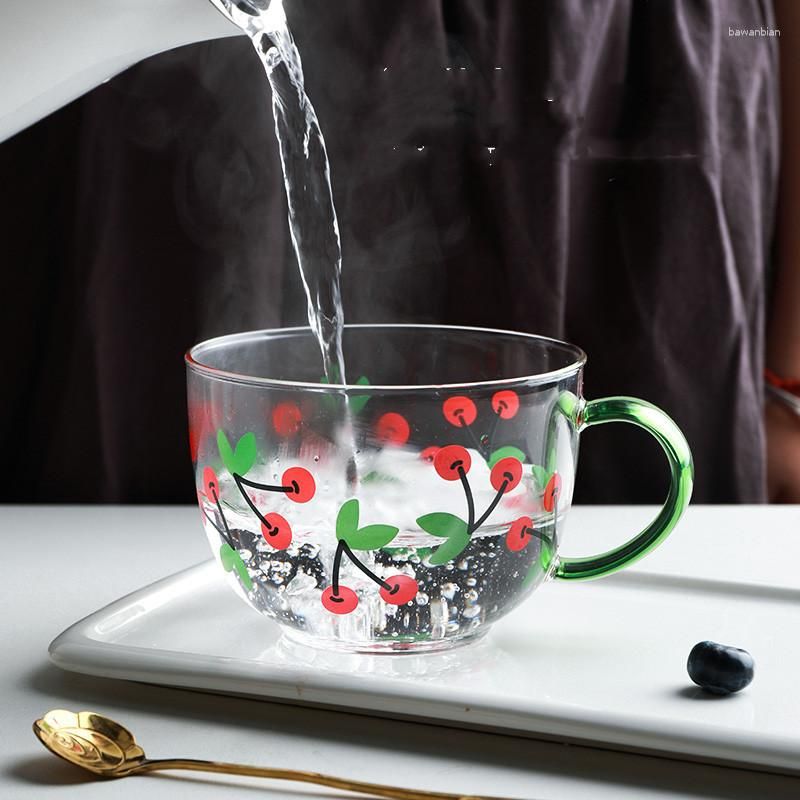 Large Glass Mug Breakfast, Large Glass Mug Handle