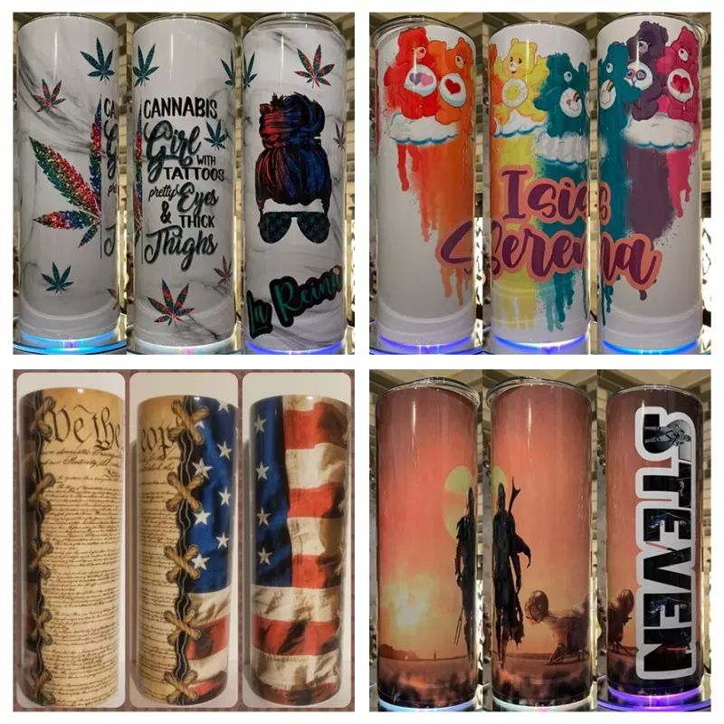 25-Pack 20oz Sublimation Skinny Tumbler