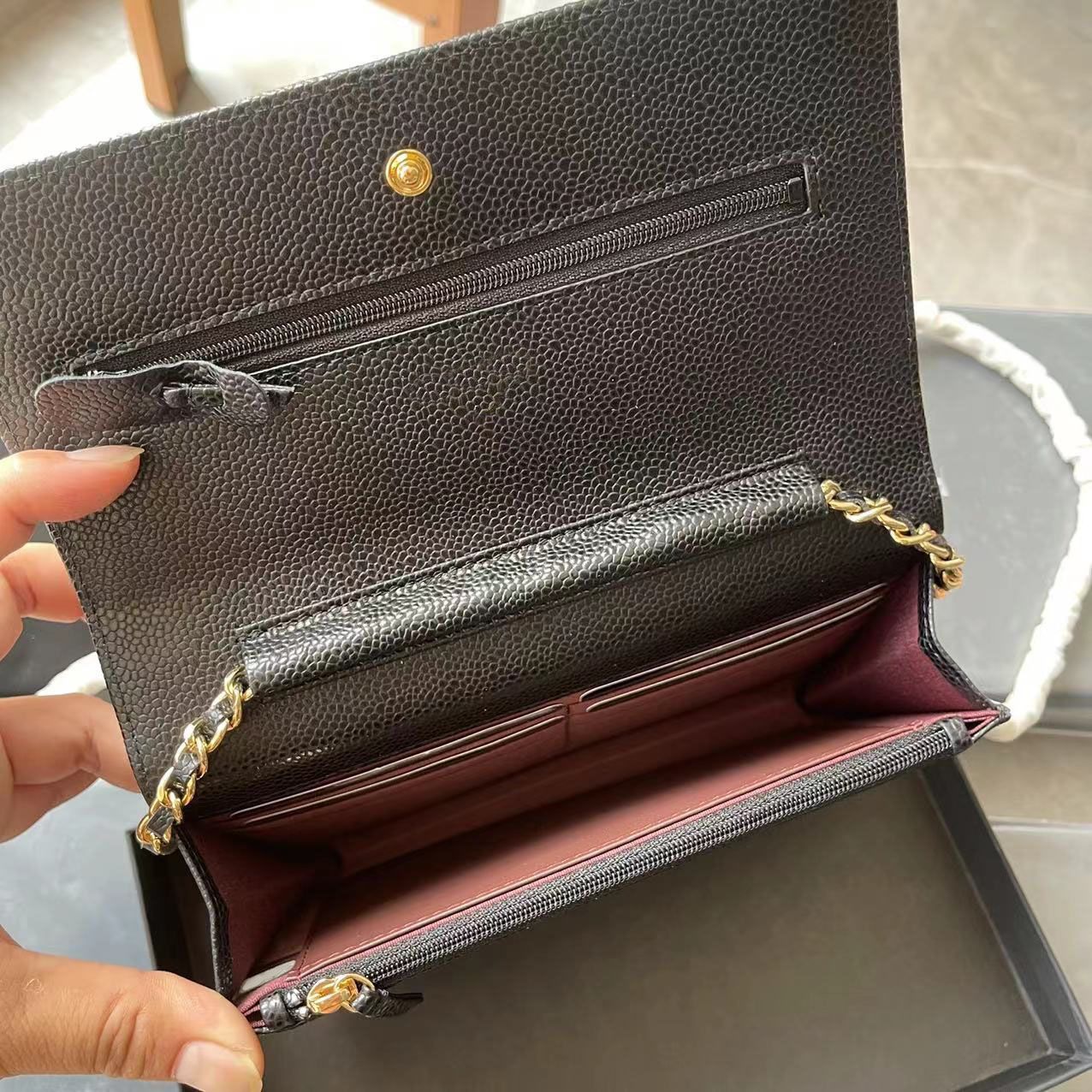 Fashion Selling Classic Mini Size Womens Chain Wallets Top Quality  Sheepskin Luxurys Designer Bag Gold And Silver Buckle Coin Purse Card Holder  With Box,003 From Jzpx, $106.36