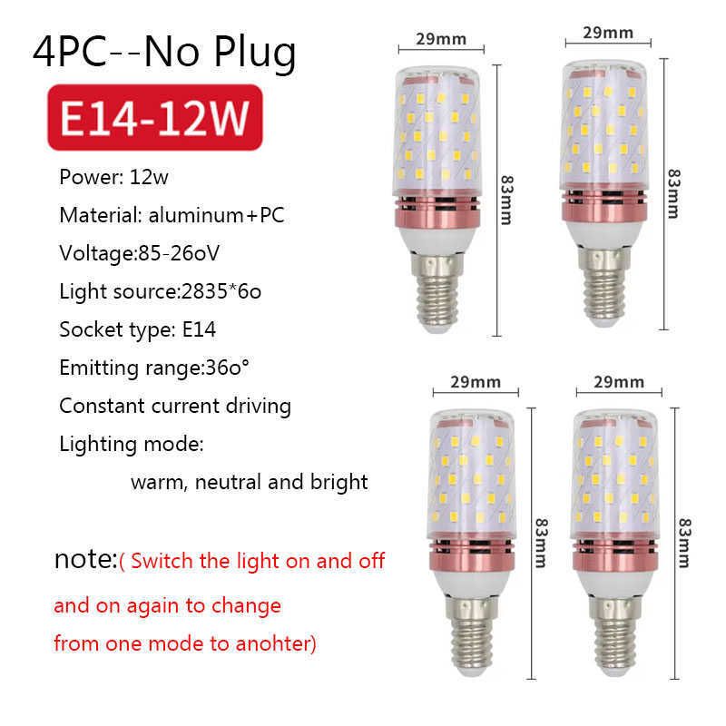 4pc-e14 Lamp Bulb-Us Plug