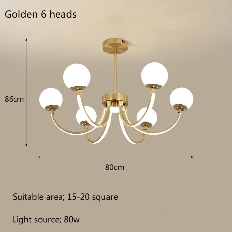 Golden 6 Heads 110V Tricolor Light