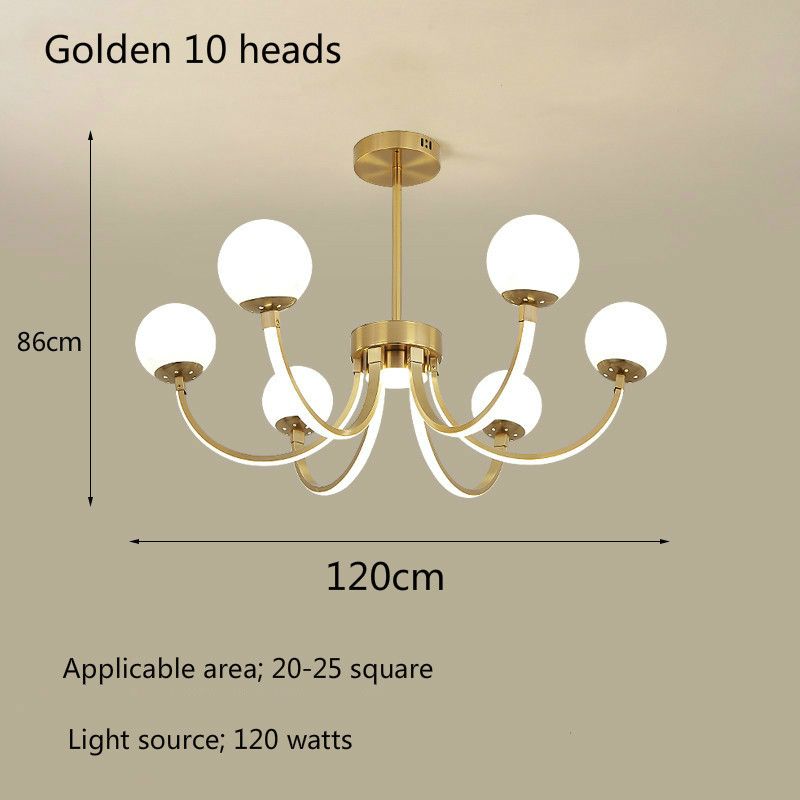 Golden 10 Heads 110V Tricolor Light