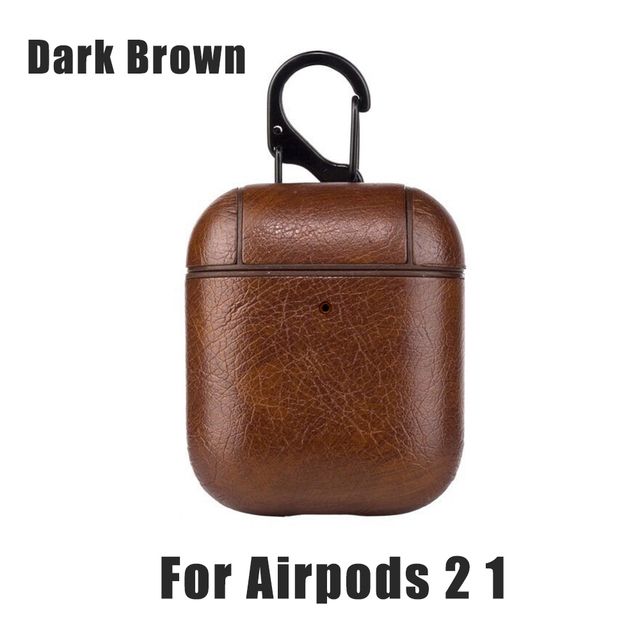 För AirPods 1/2 mörkbrun