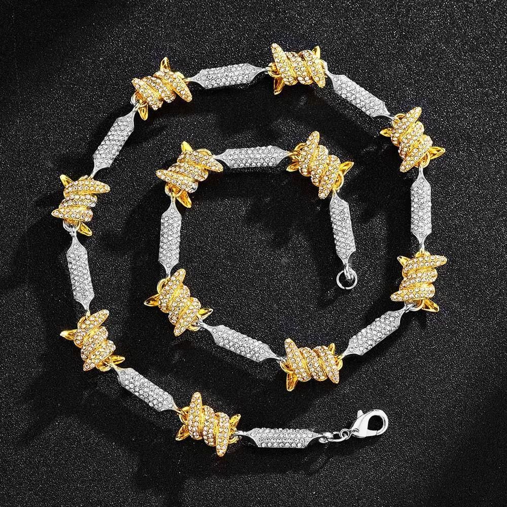 Bracciale con nodo d'oro da 7 pollici