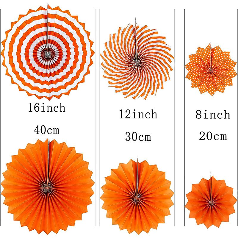 6Pcs Orange Fans