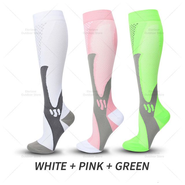 white pink green