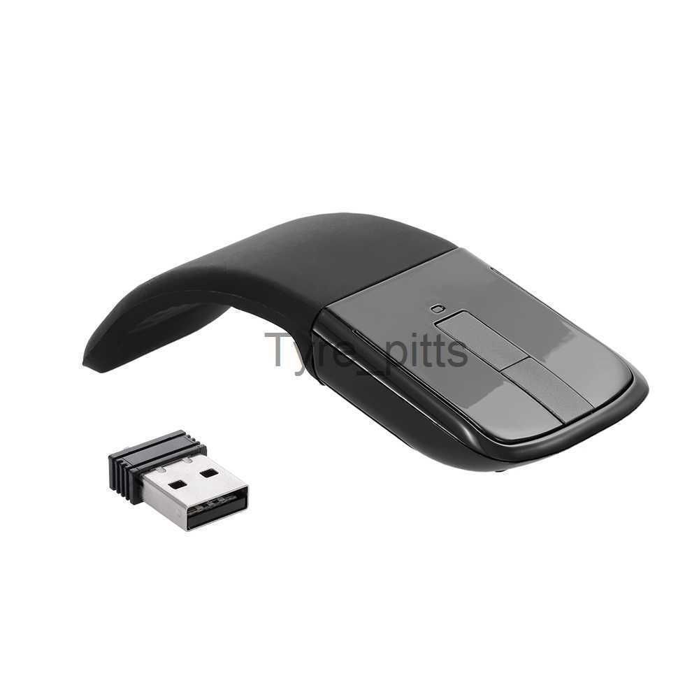 Souris 2.4 GHz Souris Flexible Design Fordable Souris Optique Sans Fil  Souris Pliante ARC Touch Avec Récepteur USB Pour Microsoft PC Portable X0807