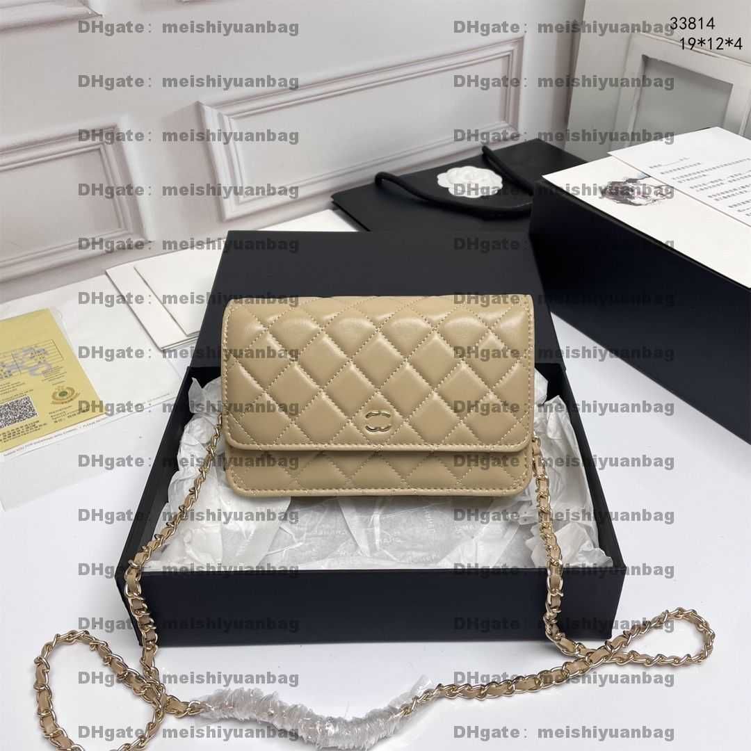 Top Luxury Women Shoulder Bag Designer Gold Silver Chain Bag High