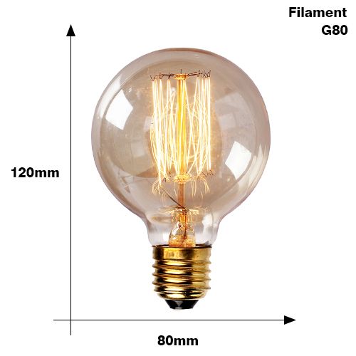 G80 Filament-E27 220v 40w