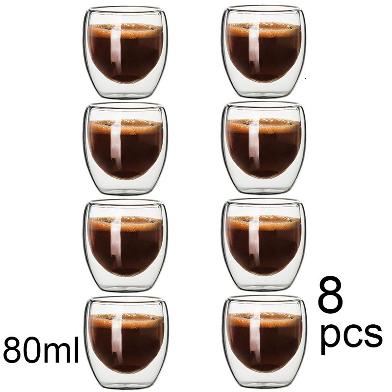 80ml x 8-dubbel glas