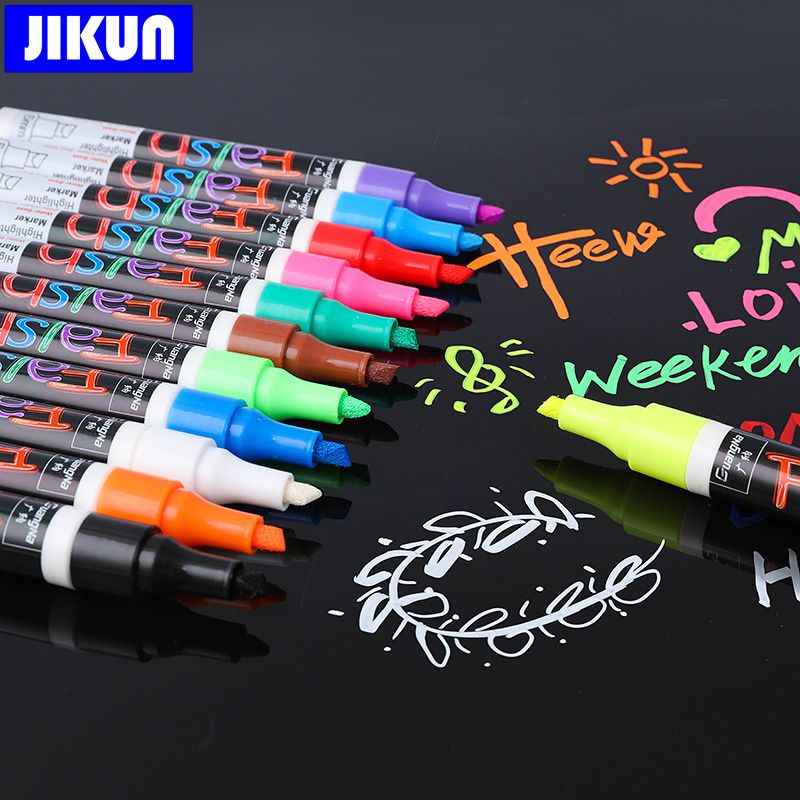 Wholesale Markers Liquid Chalk Markers Pens Erasable Colors Highlighters  LED Writing Board Glass Neon Pen Chalkboard Blackboard Windows 230807 From  Dao09, $10.5