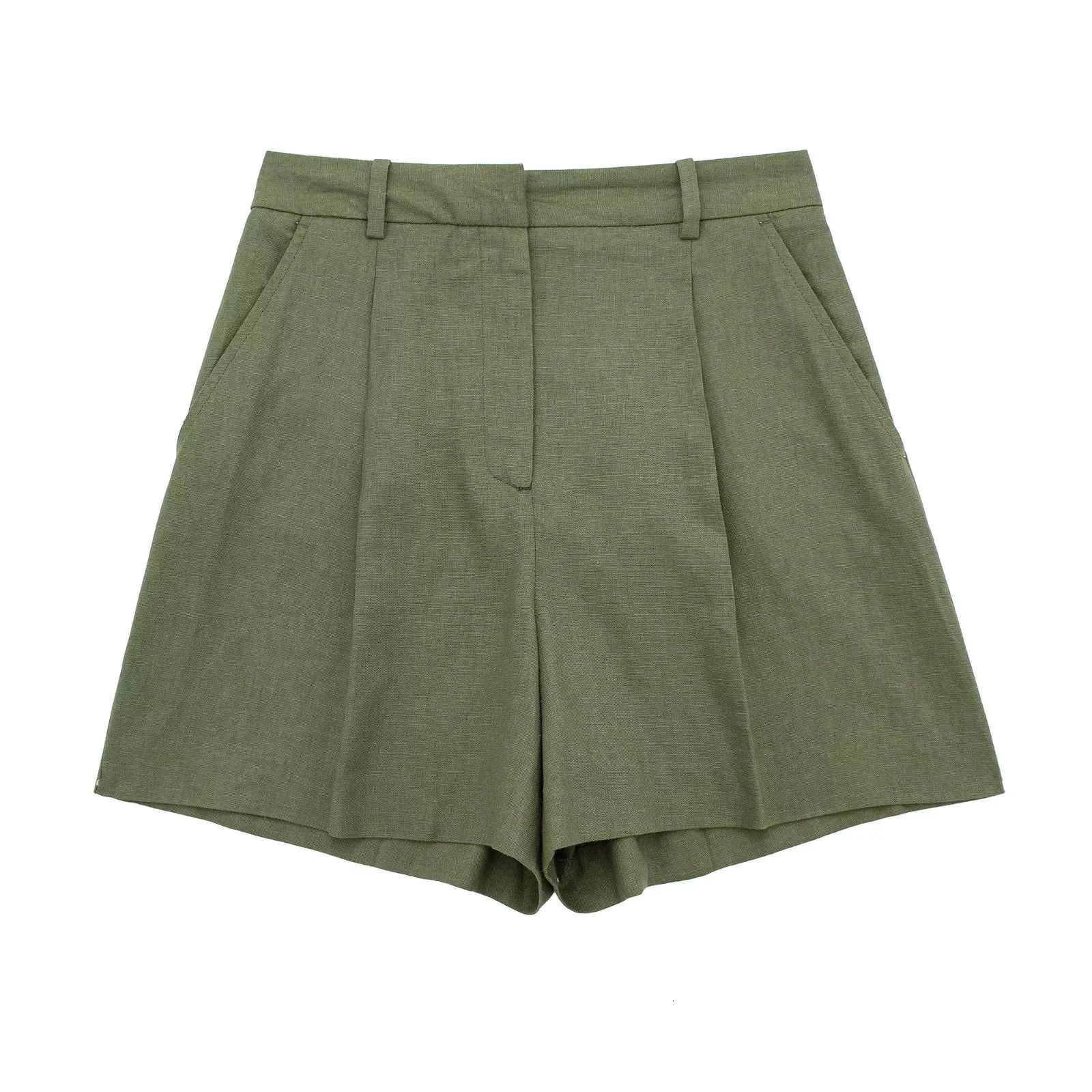 army green shorts