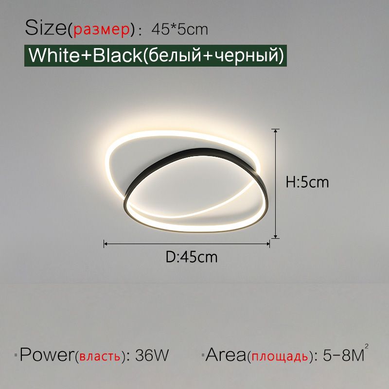 Black 45cm Warm White (3000K)