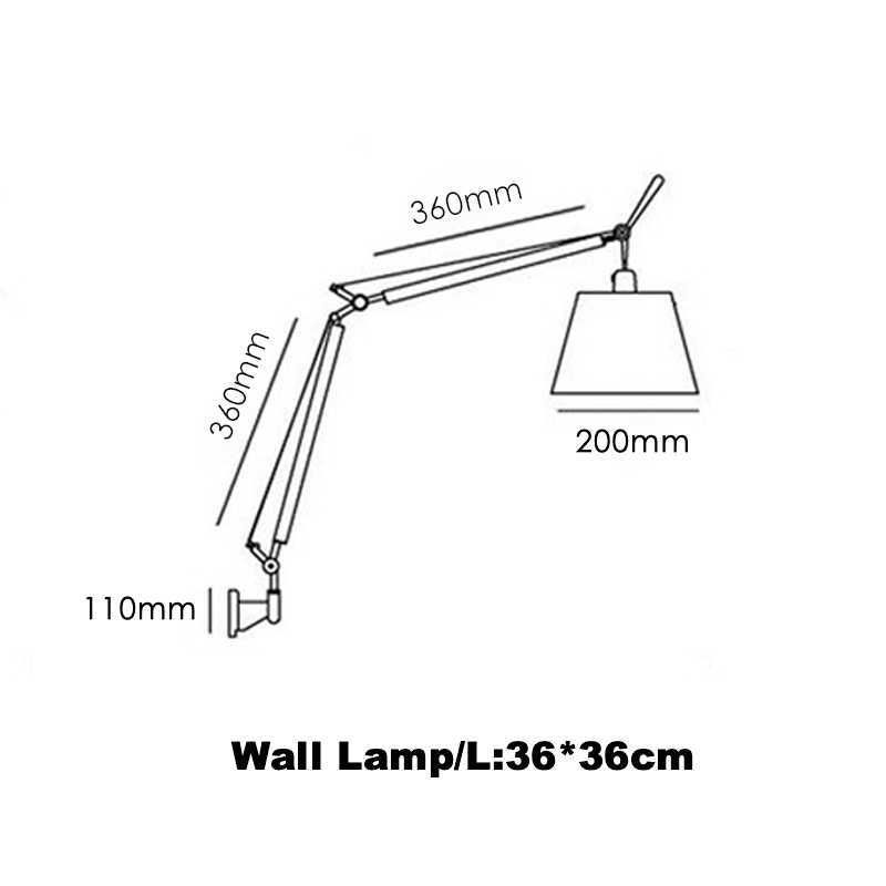 36 cm wandlamp-tricolor