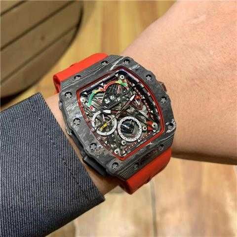 Black Shell Red Watch Band