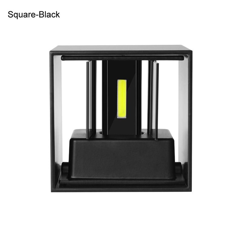 Square Black 6W Warm White