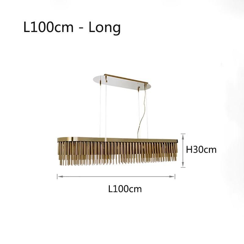 L100cm - longo branco quente