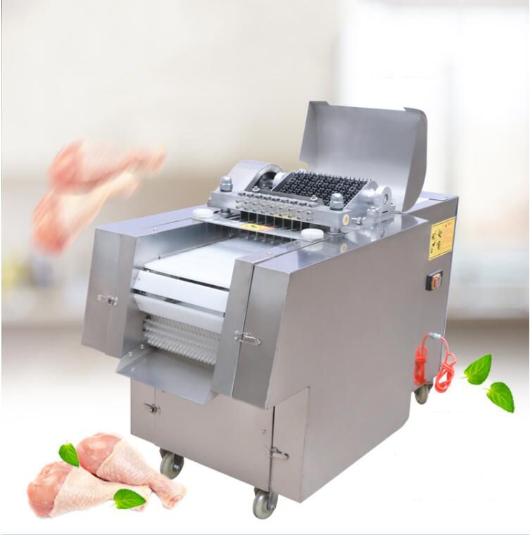 chicken cutter machine, chicken cutting machine, chicken cubing machine