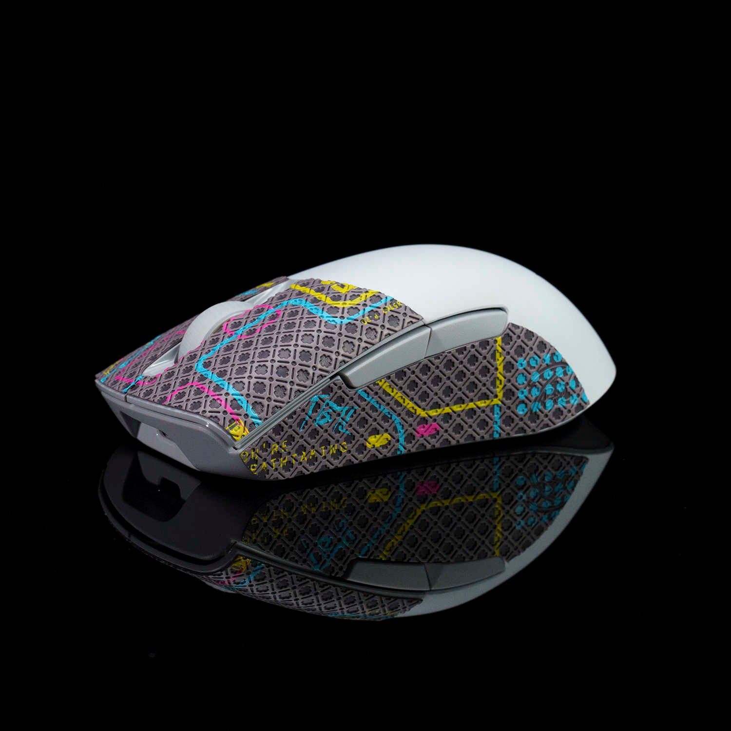 Mice BTL Mouse Grip Tape Skate Handmade Sticker Non Slip Lizard Skin