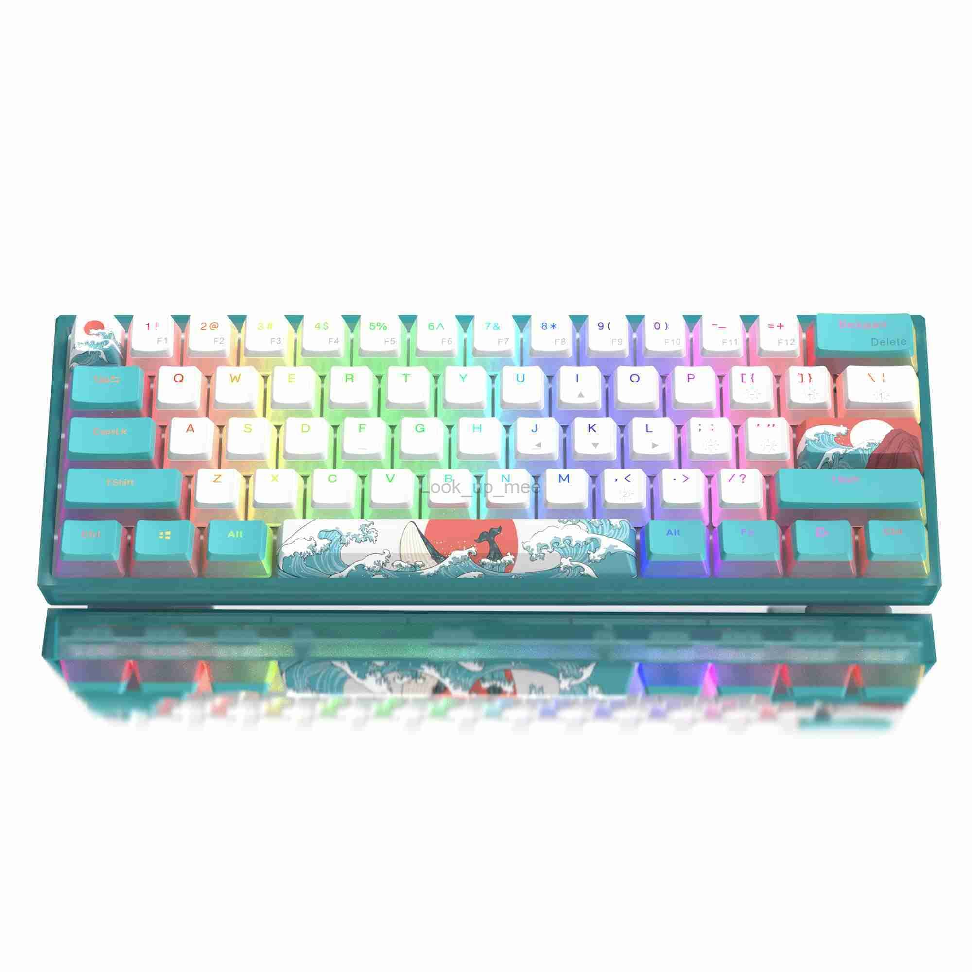 Mechanical RGB Wired Gaming Keyboard with Number Pad PBT Keycaps