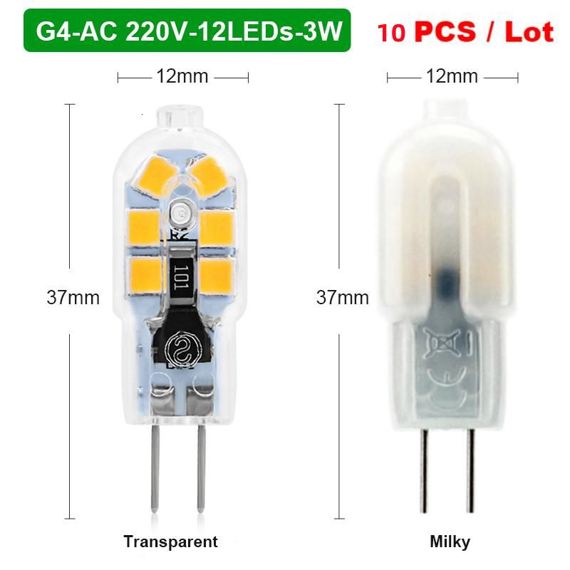 G4 3w Ac 220v-Blanc Froid-Non-Laiteux