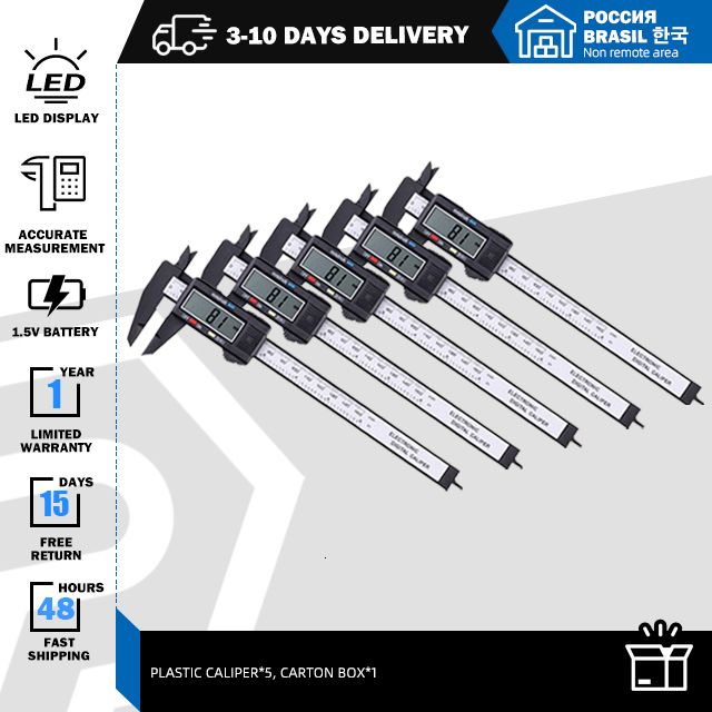 Plastikowe 5pcs