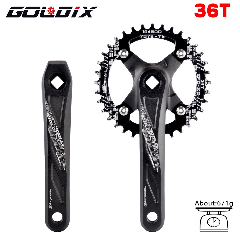 Black Crank 36t-175mm