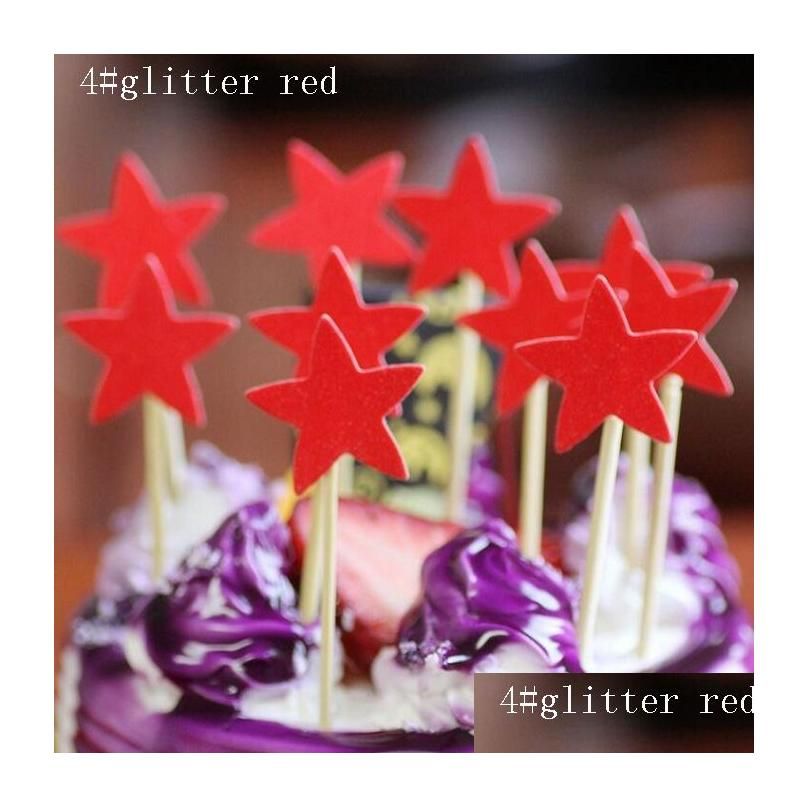 4 # glitter röd