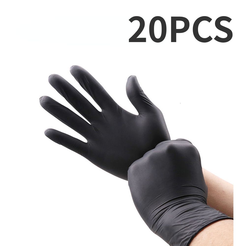 20pcs Black Gloves-XL