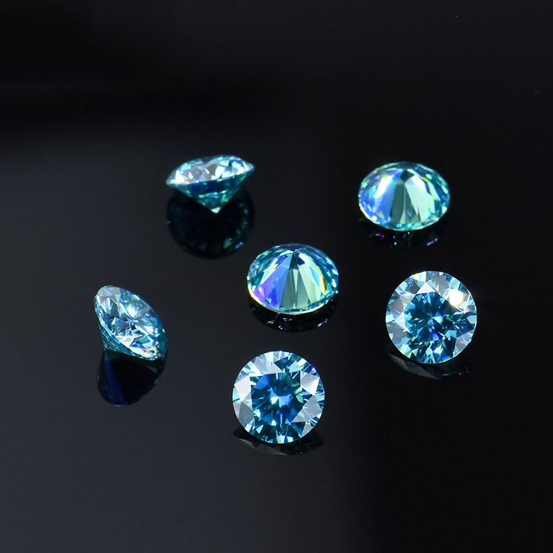 Sea Blue-D-5mm 0.5ct