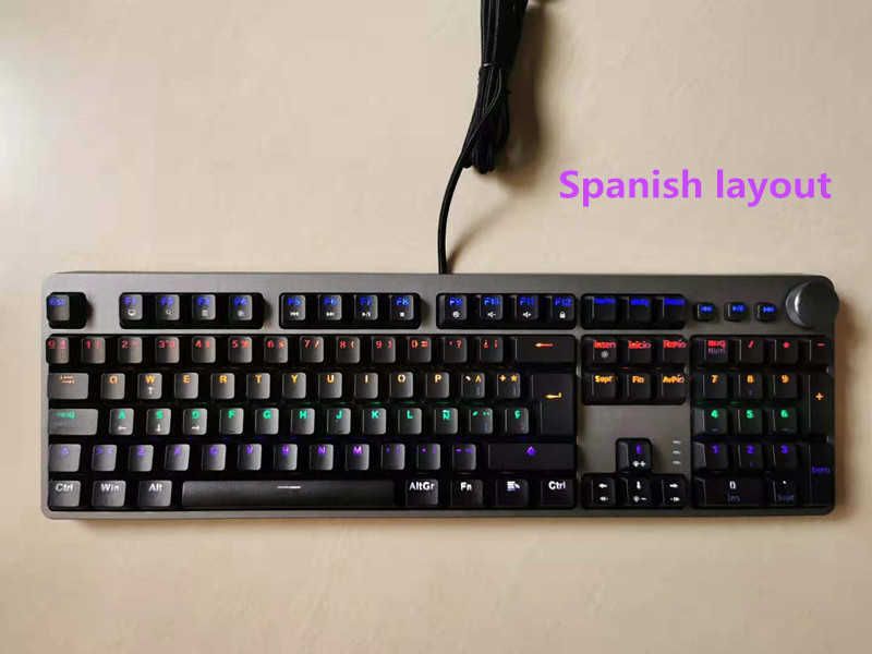 Switch espanhol cinza-preto-azul