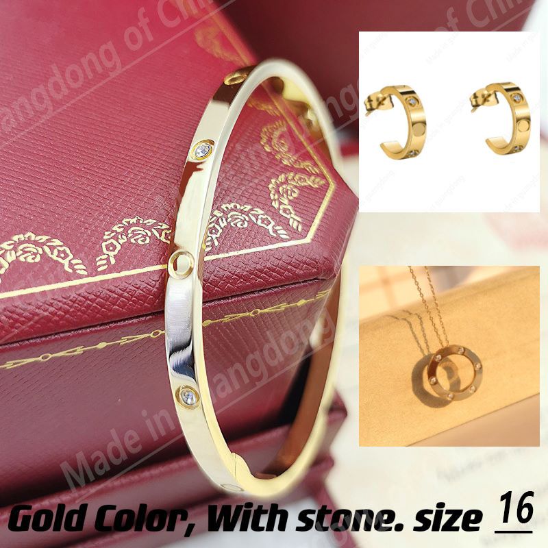 Oro 16 Bracciale collana e set anello