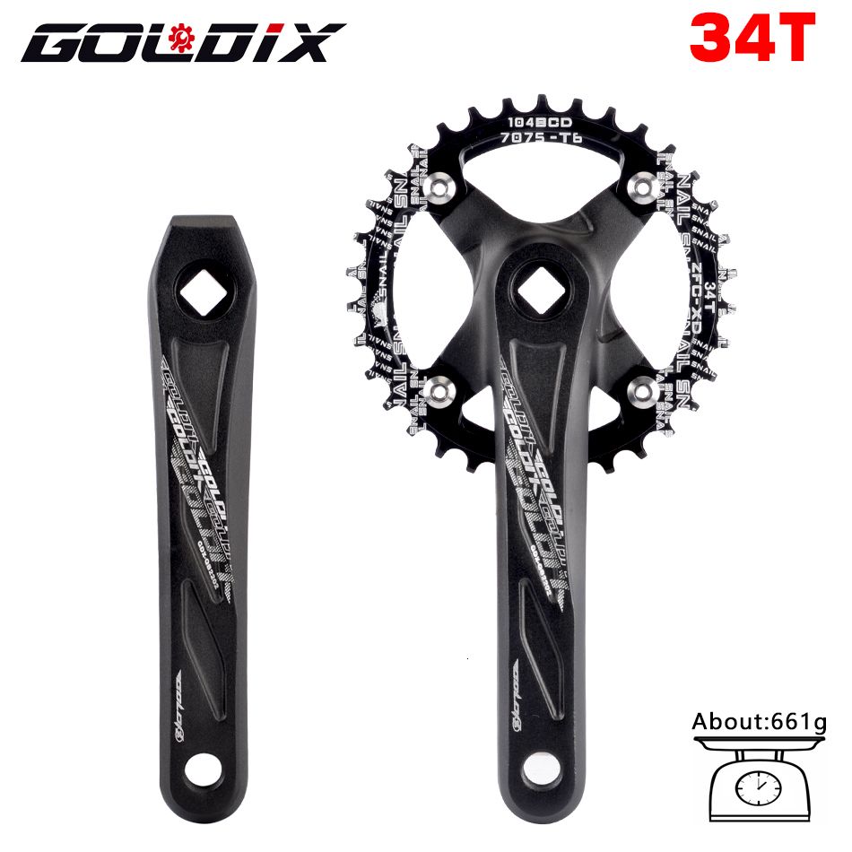 Black Crank 34t-175mm