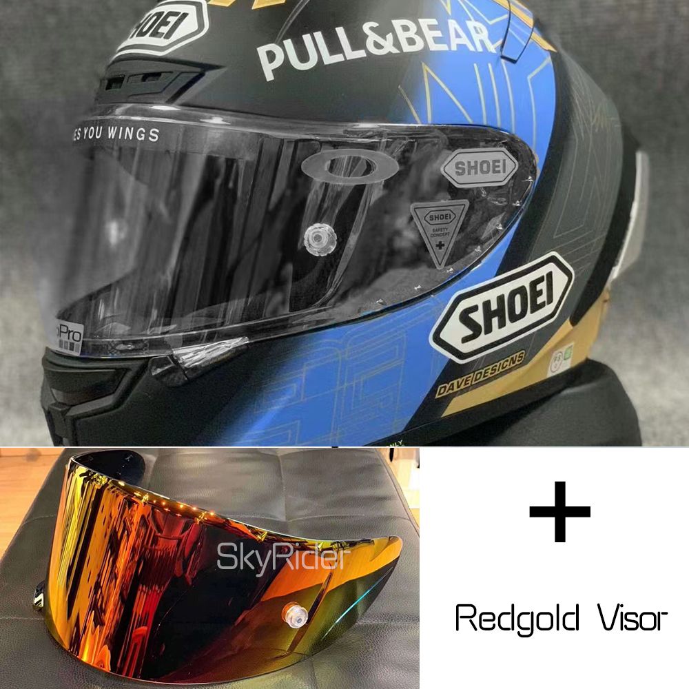 Duidelijke+Red-Gold 2 Visors