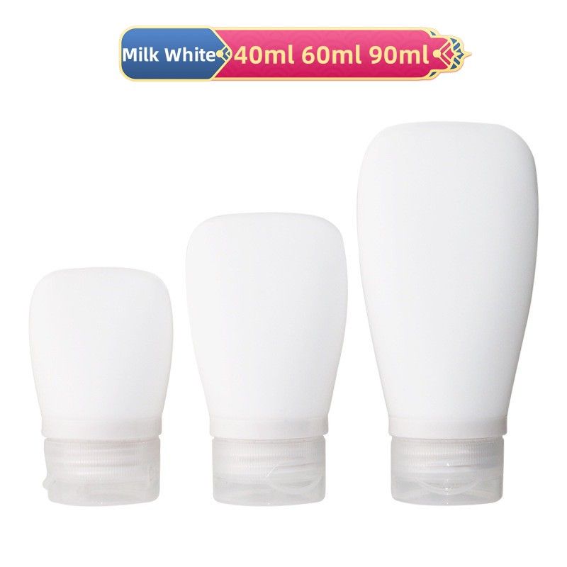 China Travel Bottle Set Milk White