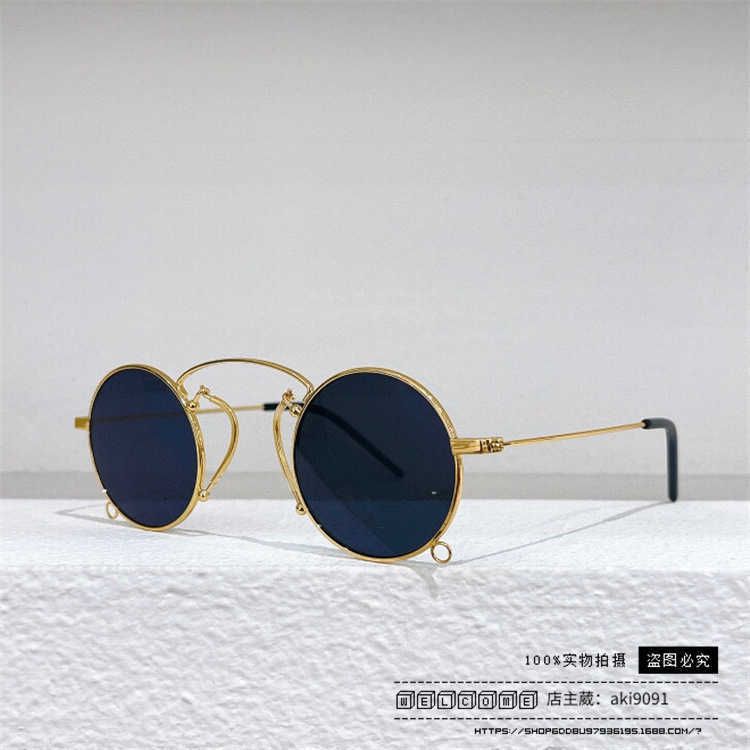 gold frame and blue chip