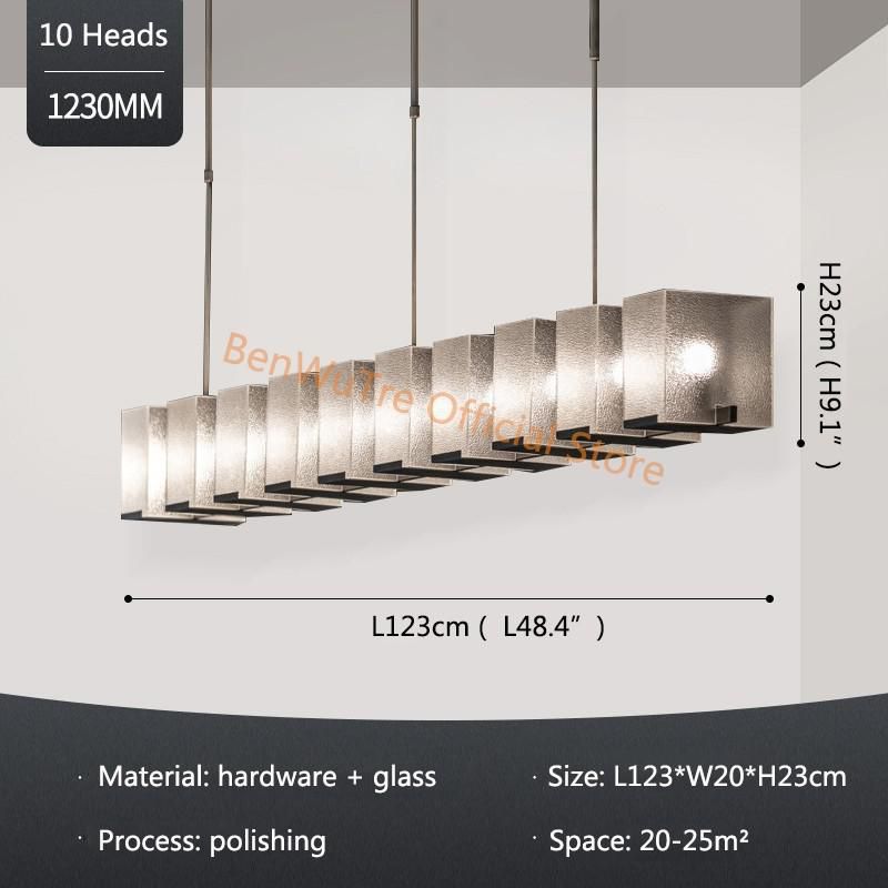 10 têtes - L123 cm modifiable