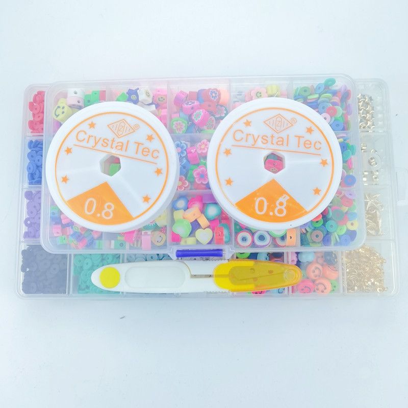 Acrylic Plastic Lucite 6MM Polymer Clay Beads Set Fashion Clay