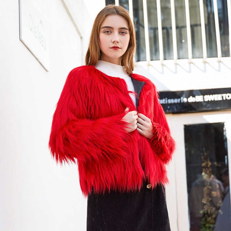 red fur coat