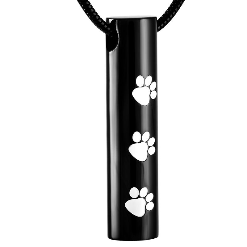 Black and white Paw Pendant Only