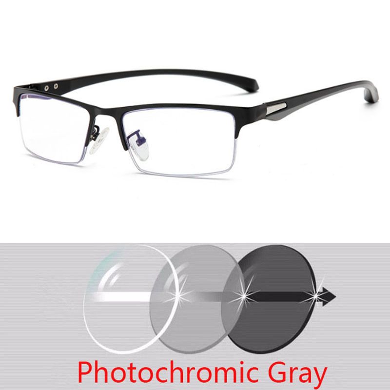 Black Frame Gray-Myopia -75