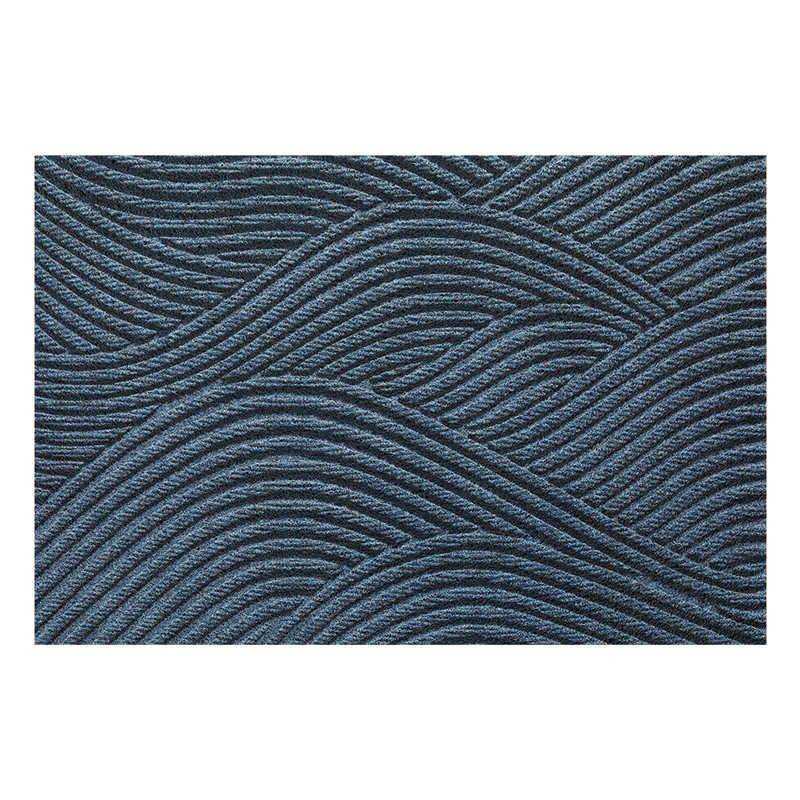 blue door mat