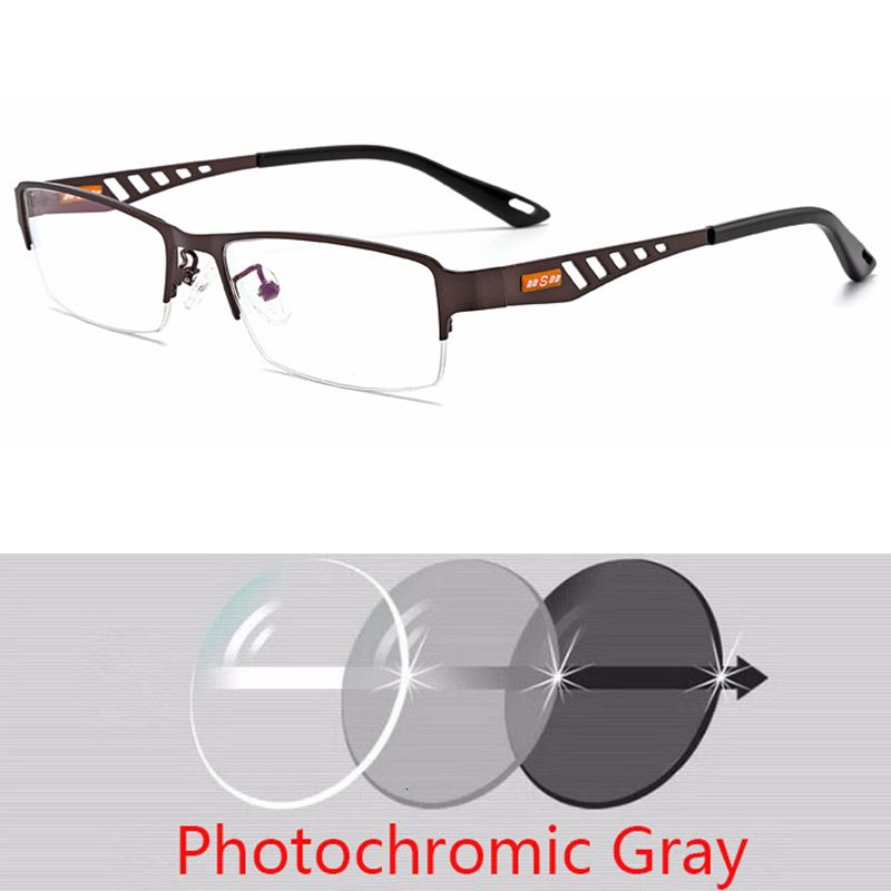 Tea Frame Gray-Myopia -150