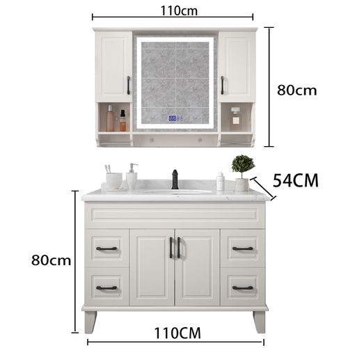 Vasque miroir 110cm