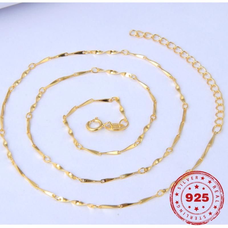 yellow gold China 0.8mm 16inch 40cm