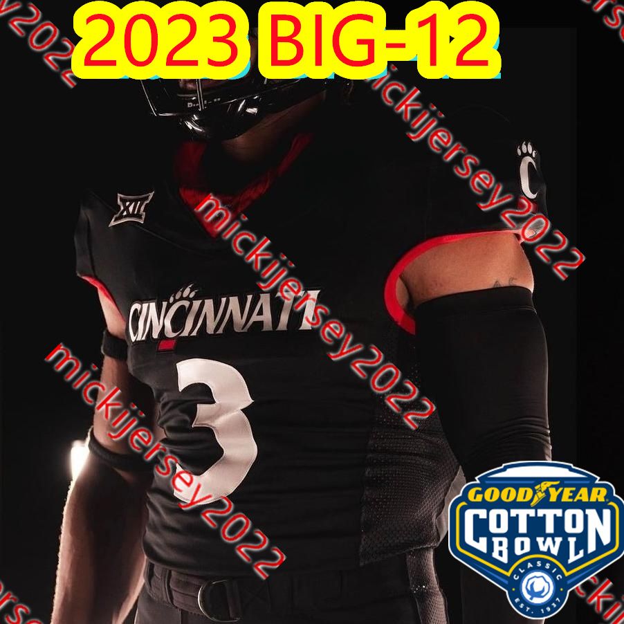 2023 Big-12 Patch noir / coton