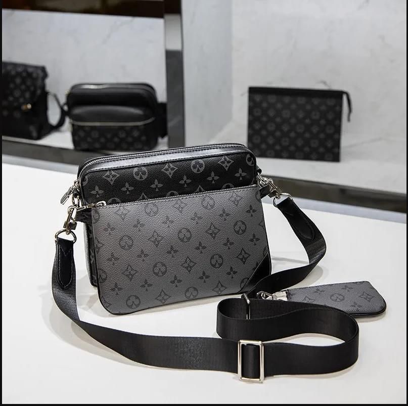 Bags Briefcases Louis Vuitton LV Trio Messenger Blue Leather
