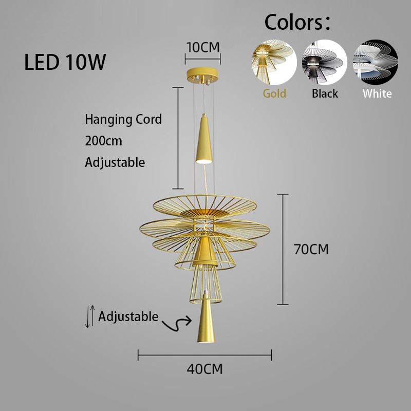 40cm-H70cm Gold Frame White Light